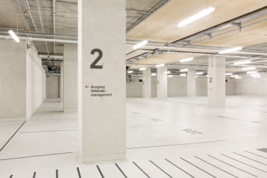 Tiefgarage - Leitsystem der Elbphilharmonie