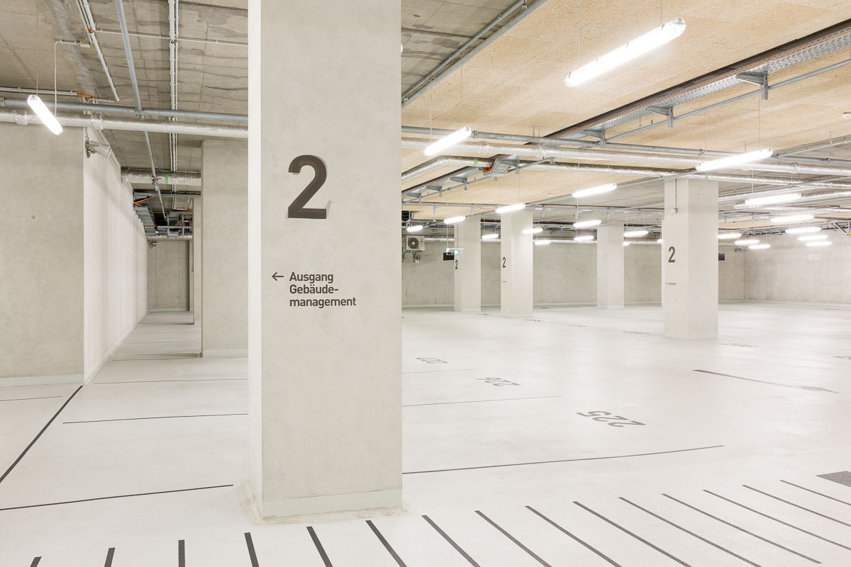 Tiefgarage - Leitsystem der Elbphilharmonie