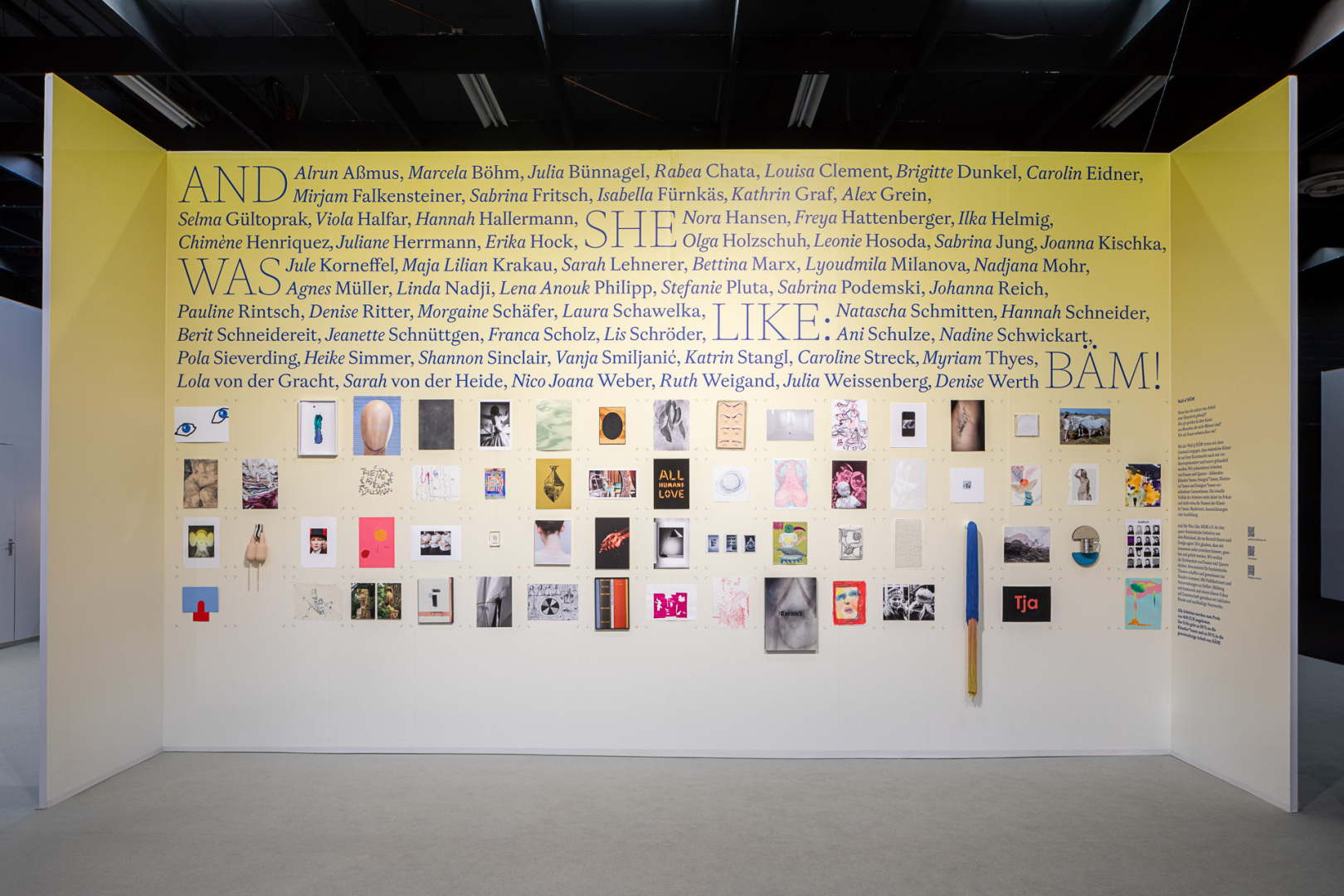 Messedokumentation, Wall of BÄM!, And She Was Like: BÄM!, Art Cologne 2024, Messe Köln