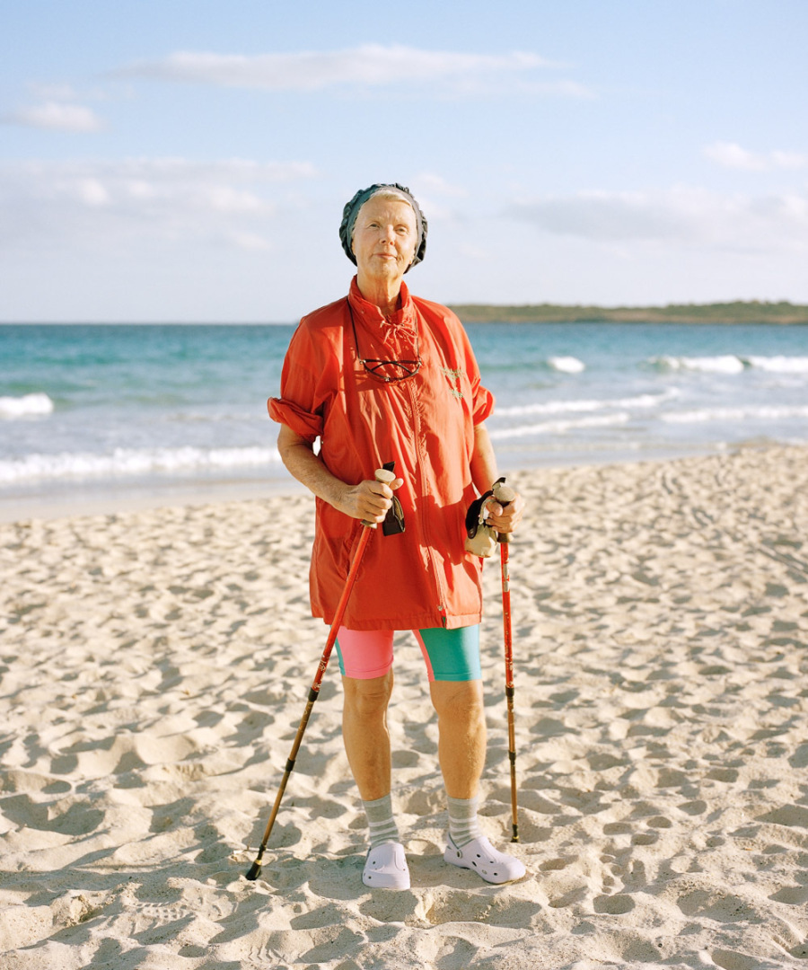 Portrait einer Touristin Cala Millor, Mallorca