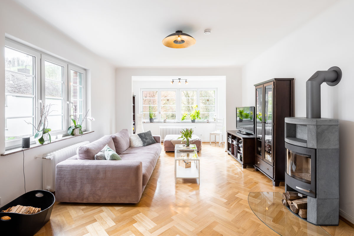 Wohnzimmer - Immobilienfotografie Engelskirchen
