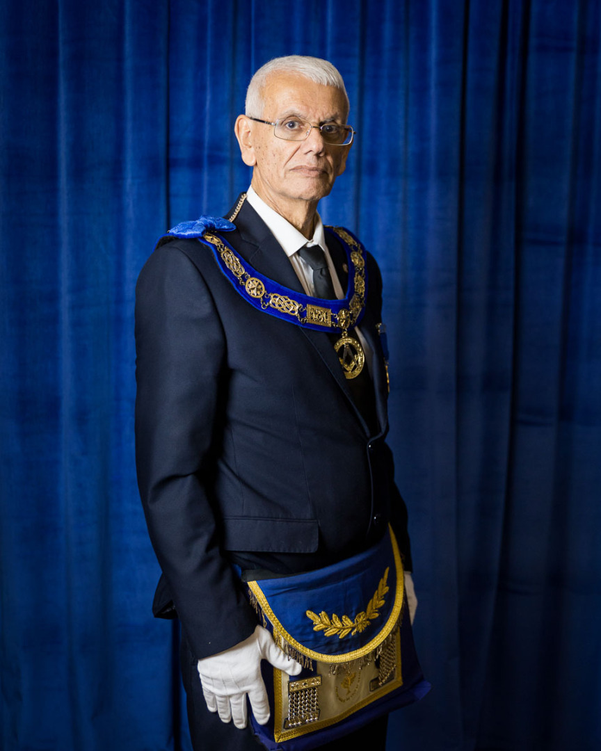Assistant Grand Master of the Grand Lodge of the State of Israel and member of ‘Na’aman No. 61’ Lodge in Haifa. Photographed in Tel Aviv, Israel, 2016.