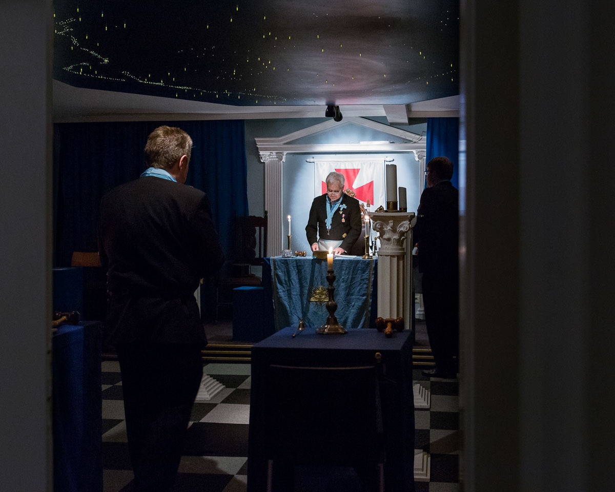 Preparing for the meeting at ‘Reinoldus zur Pflichttreue’ Lodge, Dortmund, Germany, 2013.