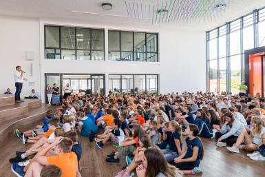 Vortrag von Manuel Andrack auf dem Raiffeisen-Campus